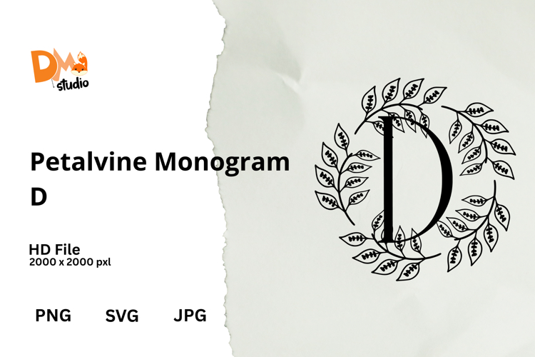 Floral Monogram Letter Svg Image 20