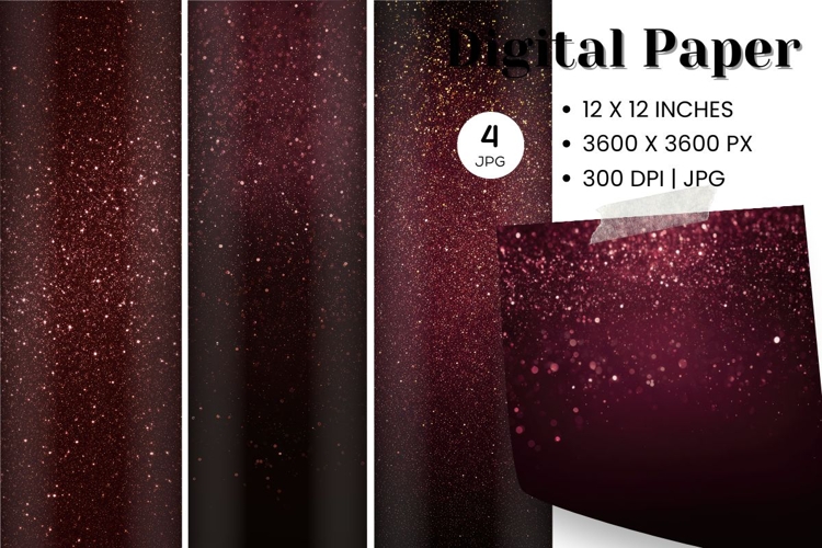 red glitter Background Wallpaper Sparkles Digital Paper_1