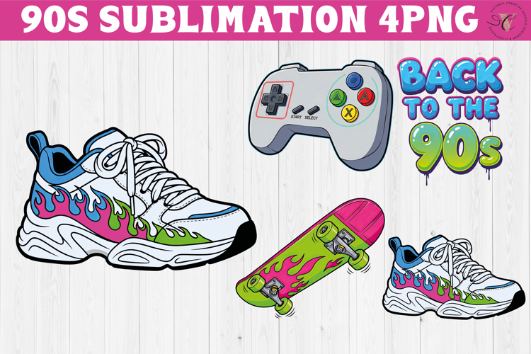 Retro vibe 1990s clipart | Graffiti and Neon PNG
