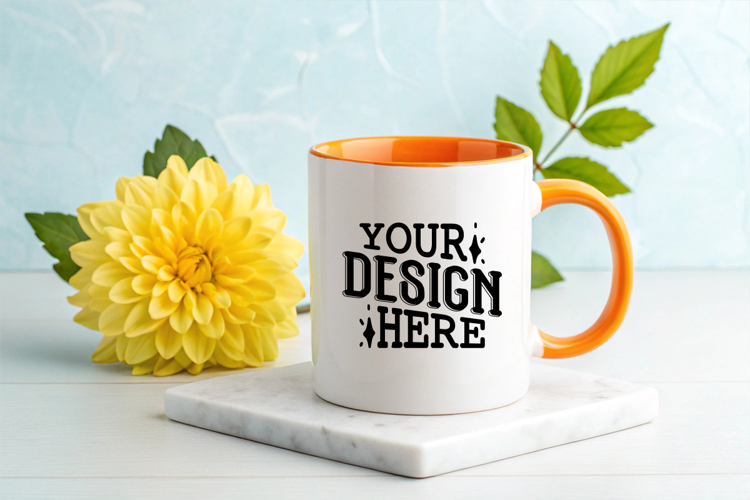 Coffee Mug Mockups, Spring Mug Mockup, Styled Stock Mockup