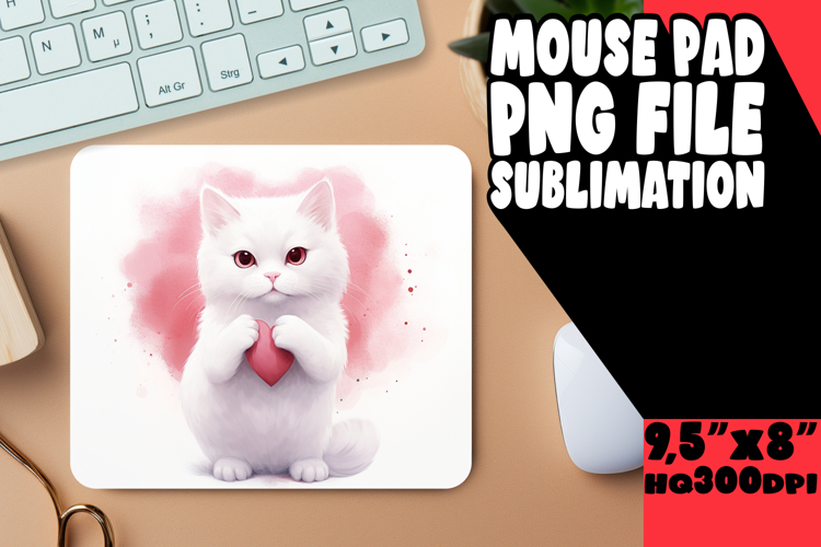 SWEET MOUSE PAD PNG MAGIC, Cute Cat