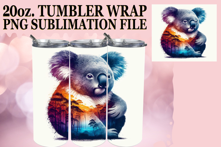 Bright mornings 20oz tumbler wrap, Animals Art