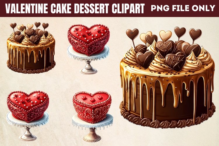 Valentine cake Dessert Clipart PNG