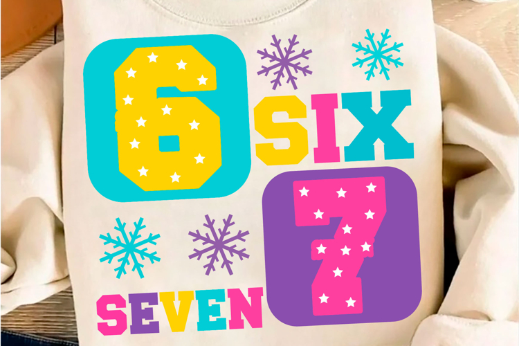Six Seven 6 7 Meme Png, Six Seven SVG,