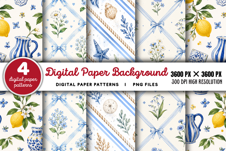 Digital Paper Background PNG