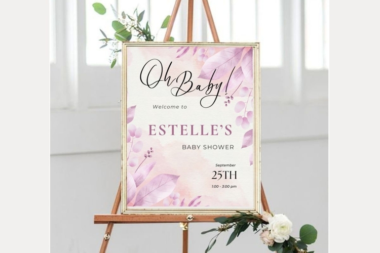 Baby Shower Welcome Template 75