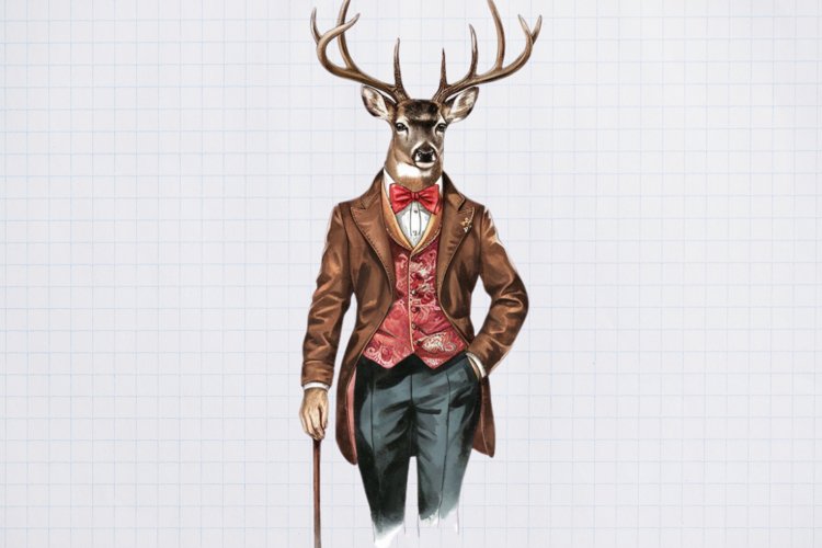 Victorian Christmas Sublimation Clipart PNG