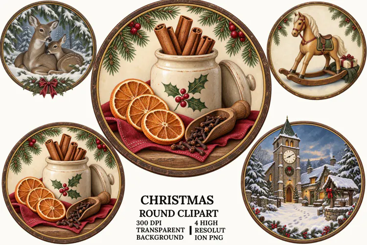 Christmas Nativity Clipart with Mary, Jesus and Angel PNG