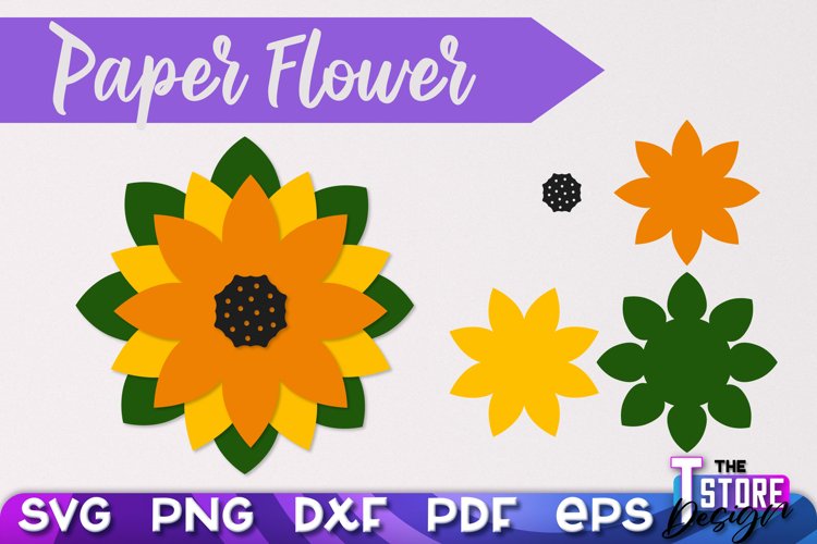 Paper Flowers Svg Image 6