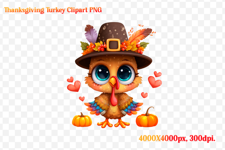 Funny Thanksgiving Turkey Clipart PNG