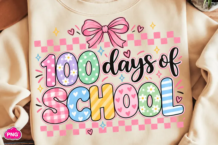 100 Days of School PNG, Happy 100 Days Of School PNG