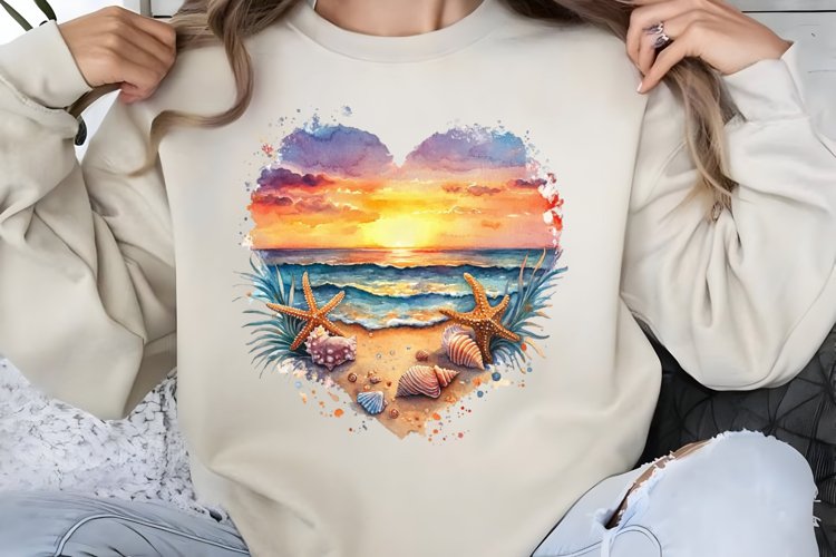 Watercolor Beach Clipart Image 17