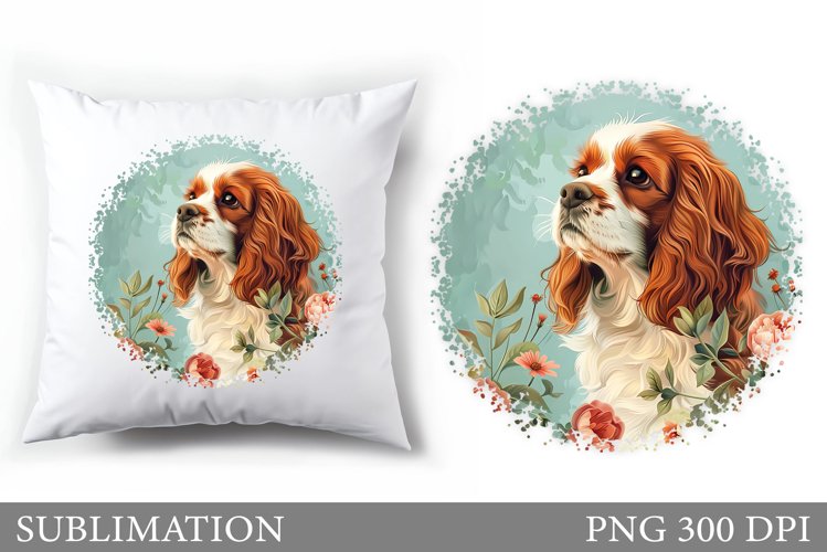 Cute Dog Sublimation. Cute Dog Pillow Sublimation example image 1