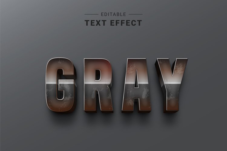 Editable Text Effect for Illustrator. Vector Graphic styles example image 1