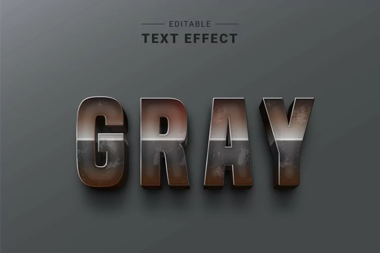 Editable Text Effect for Illustrator. Vector Graphic styles