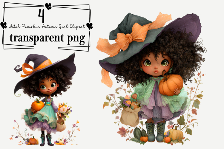 Cute Witch Clipart Image 4