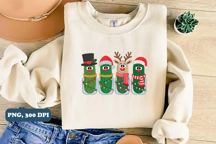 Christmas Pickles Clipart Png sublimation