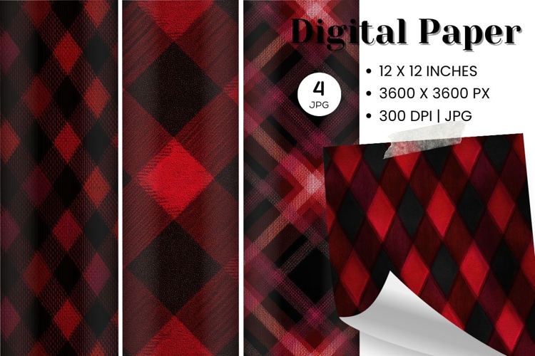 Buffalo Plaid Background Wallpaper Digital Paper_8