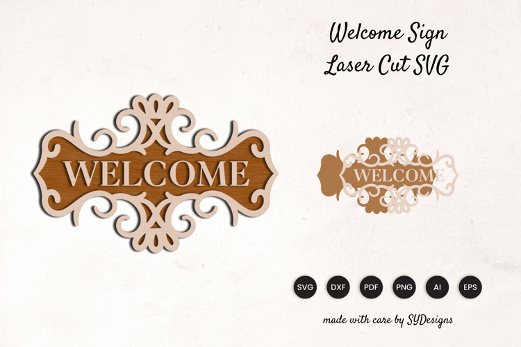 Welcome Sign Lasercut