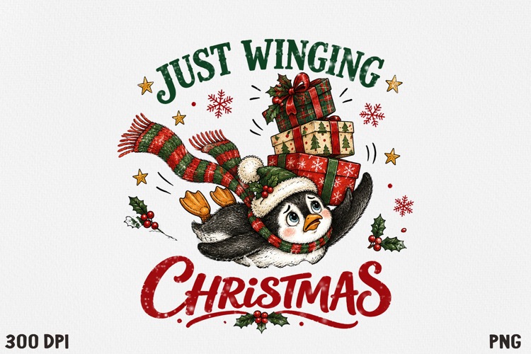 Christmas Clipart PNG, Festive Holiday Illustration.