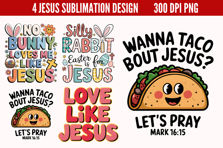 Jesus Sublimation PNG