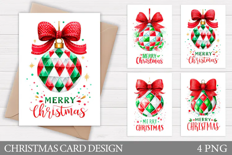 Merry Christmas Card Design. Christmas Card Printable