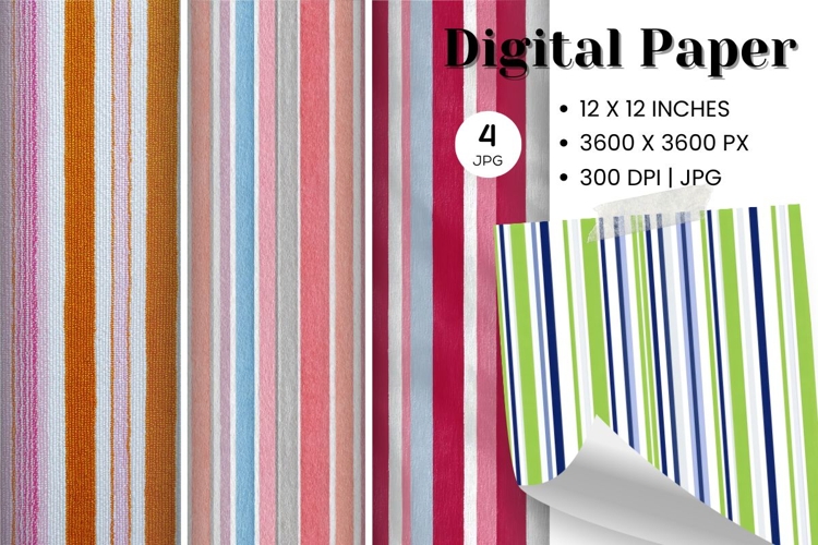 Stripe Pattern Background Gift Wrap Wallpaper Digital Paper