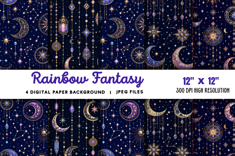 Rainbow Fantasy Background JPG