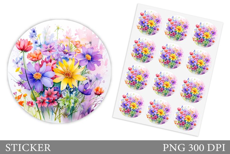 Watercolor Flowers Image 23