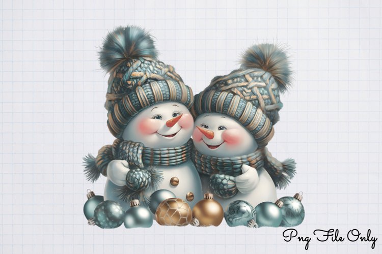 Christmas Snowman Clipart Image 8