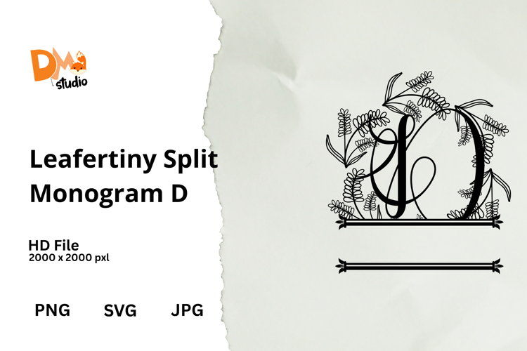 Floral Monogram Letter Svg Image 6