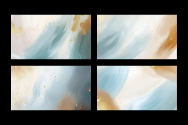 Creme Golden Sky Textures 4 Painted Backgrounds