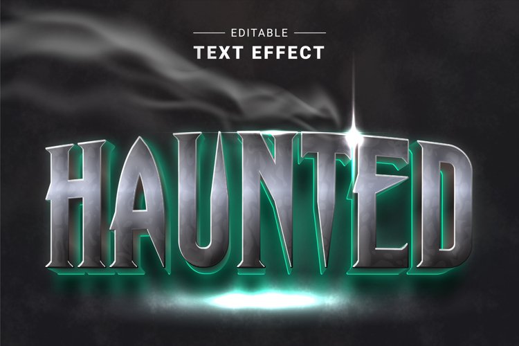 Editable Text Effect for Illustrator. Vector Graphic styles example image 1