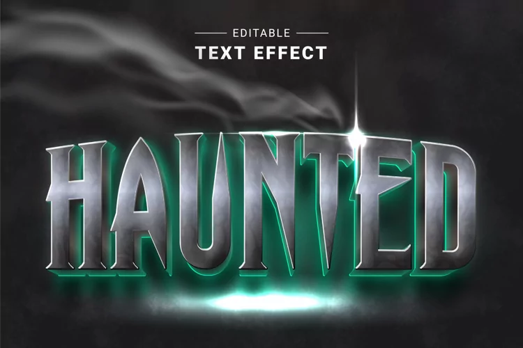 Editable Text Effect for Illustrator. Vector Graphic styles
