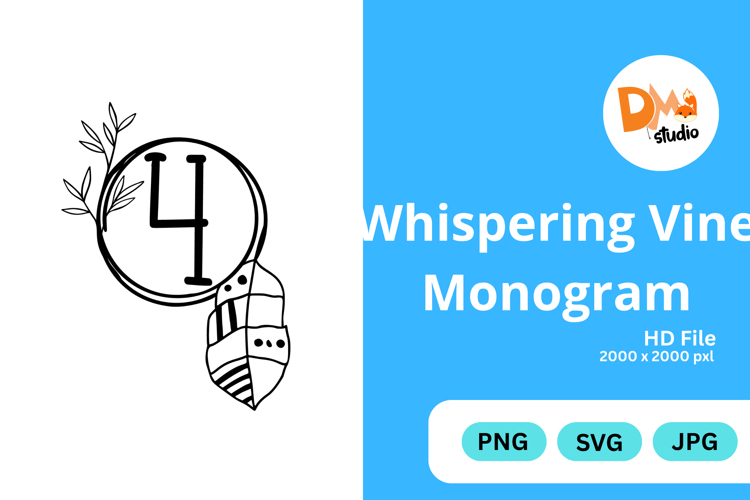 Whispering Vine Monogram