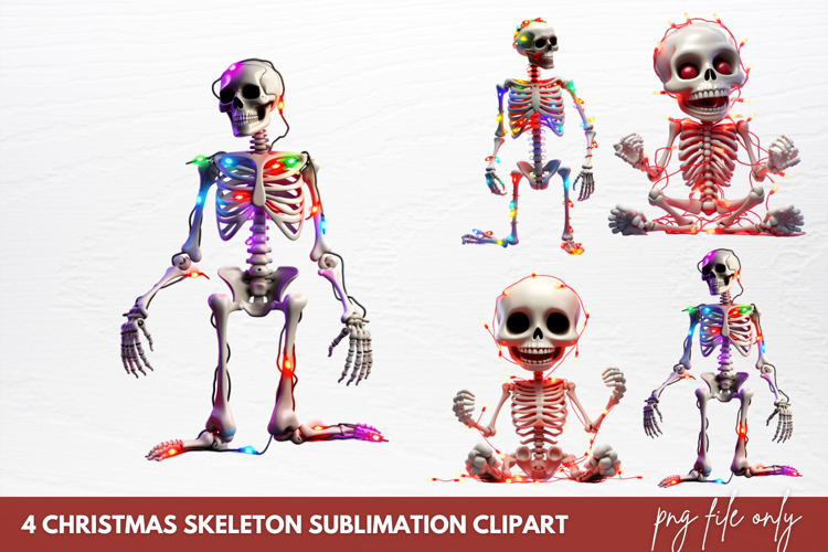 Dancing Skeleton Clipart