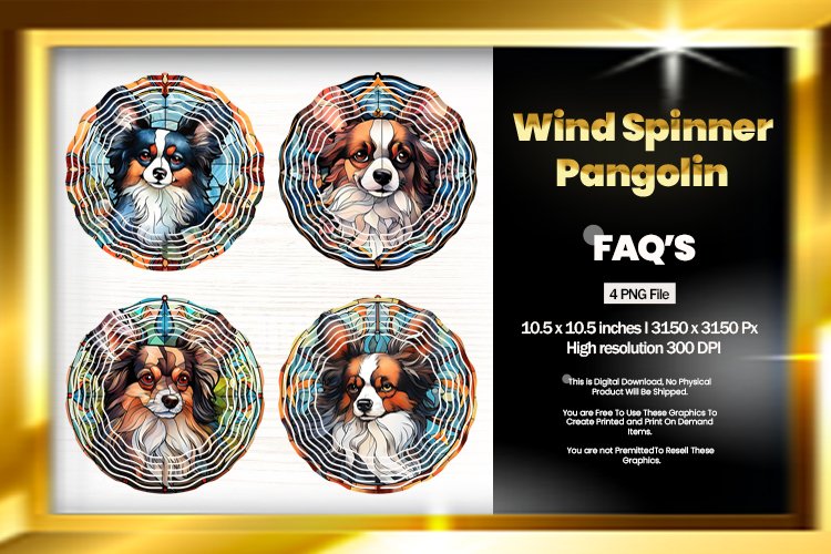 Pangolin Wind Spinner Sublimation - 04 Variati example image 1