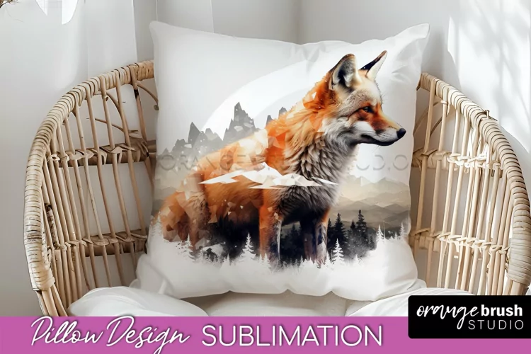 Wild Animals Pillow Cover - Mountain Pillow Sublimation