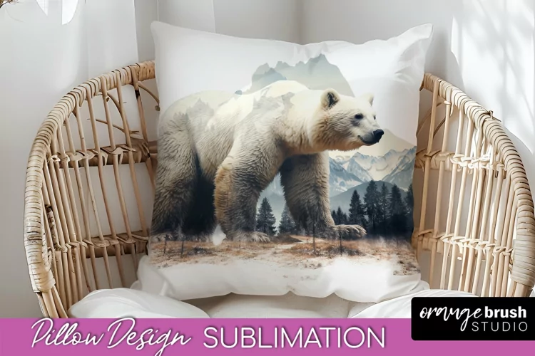 Wild Animals Pillow Cover - Mountain Pillow Sublimation