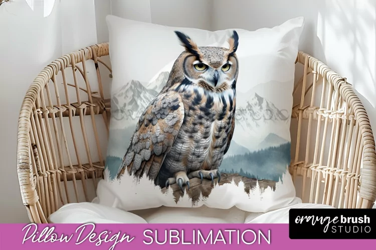 Wild Animals Pillow Cover - Mountain Pillow Sublimation