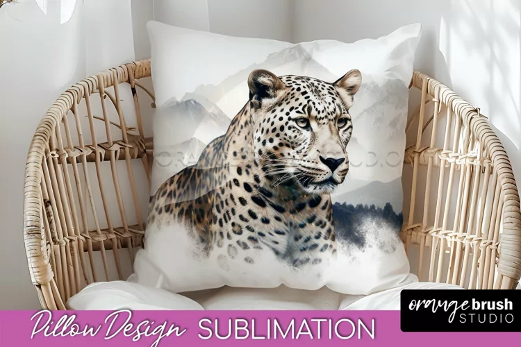 Wild Animals Pillow Cover - Mountain Pillow Sublimation