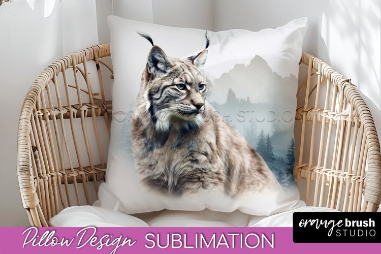 Wild Animals Pillow Cover - Mountain Pillow Sublimation example image 1