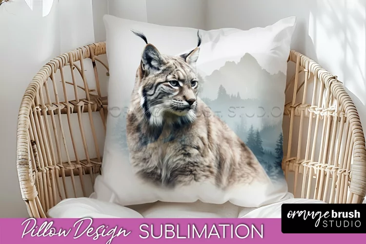 Wild Animals Pillow Cover - Mountain Pillow Sublimation
