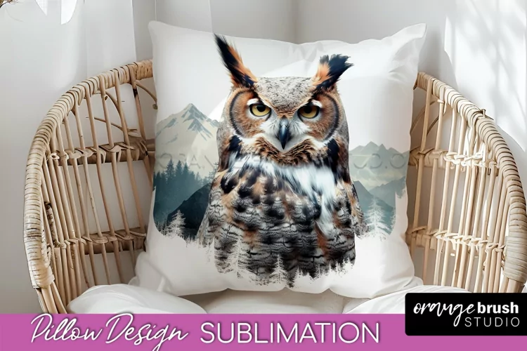 Wild Animals Pillow Cover - Mountain Pillow Sublimation