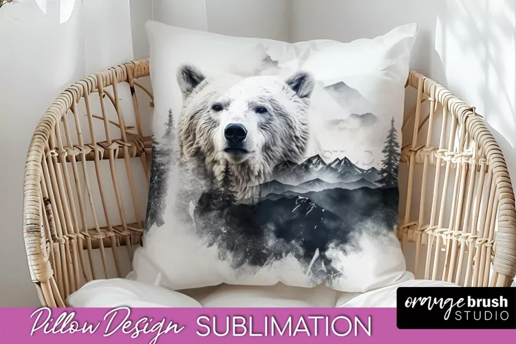Wild Animals Pillow Cover - Mountain Pillow Sublimation