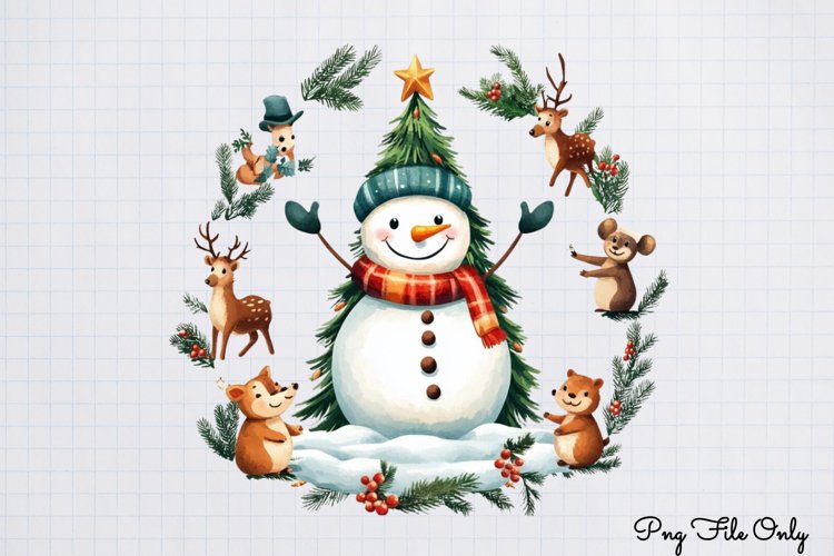 Cute Snowman Clipart Image 17