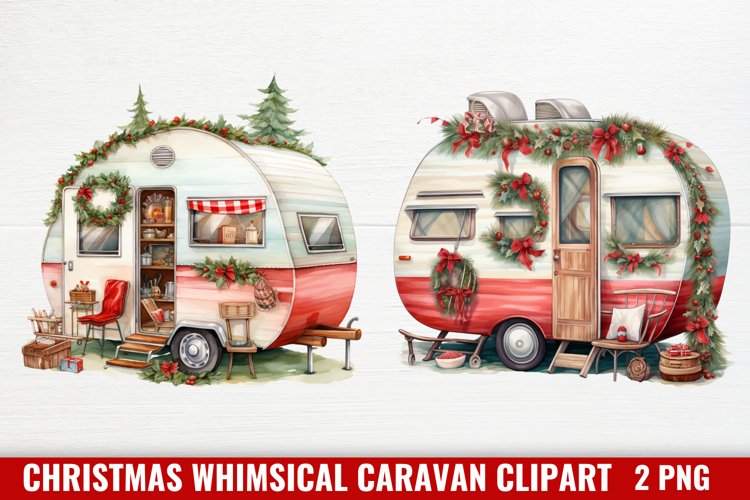 Christmas Whimsical Caravan Sublimation