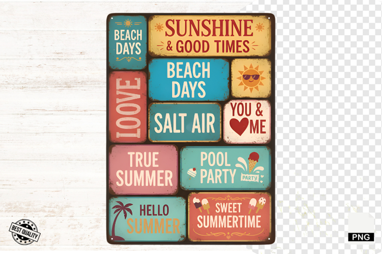 Summer Signs Png Sublimation - Summer Beach Png