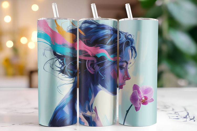 Girl Tumbler Wrap | Sublimation | Tumblers