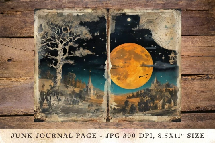 Printable Junk Journal Pages halloween 34